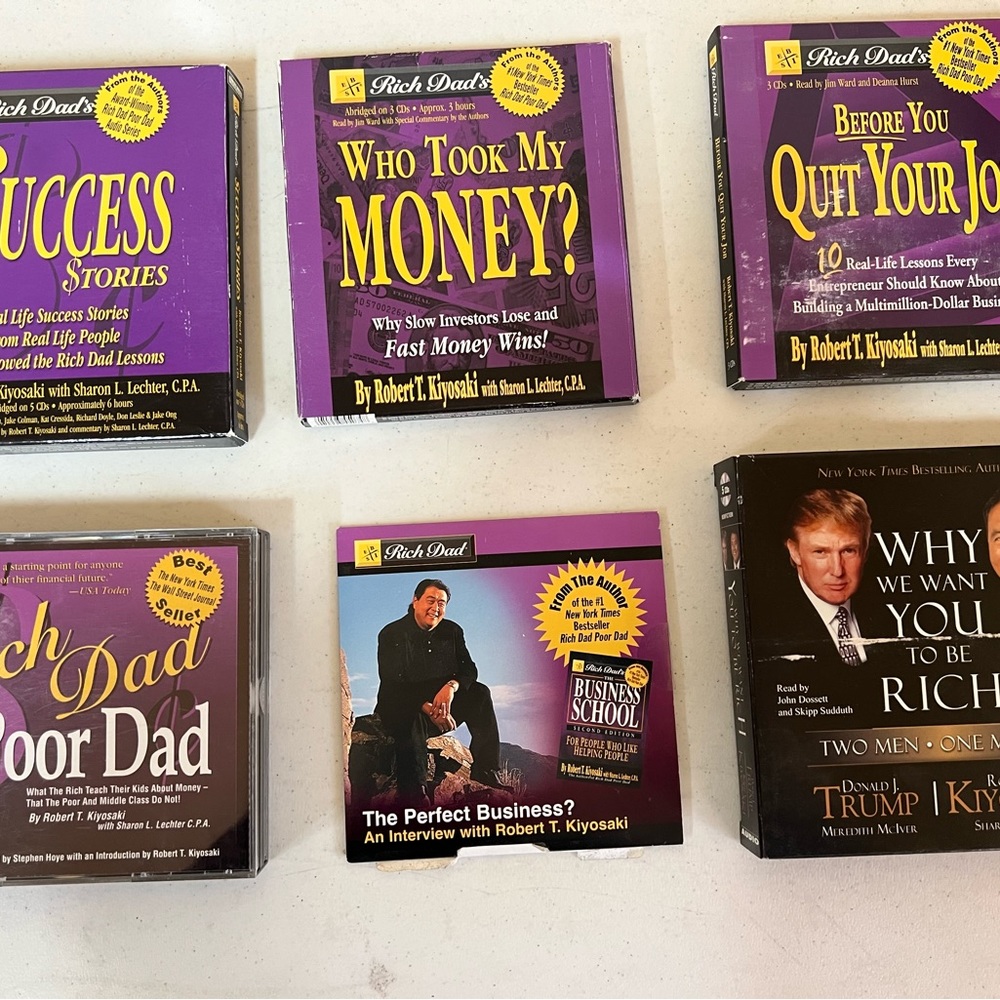 Rich Dad Poor Dad CD Audio Book Collection 6 book series